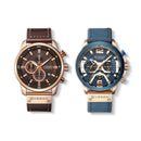 Relógio Curren Magnatta Masculino de Couro